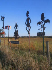 Grassroots Art metal sculptures